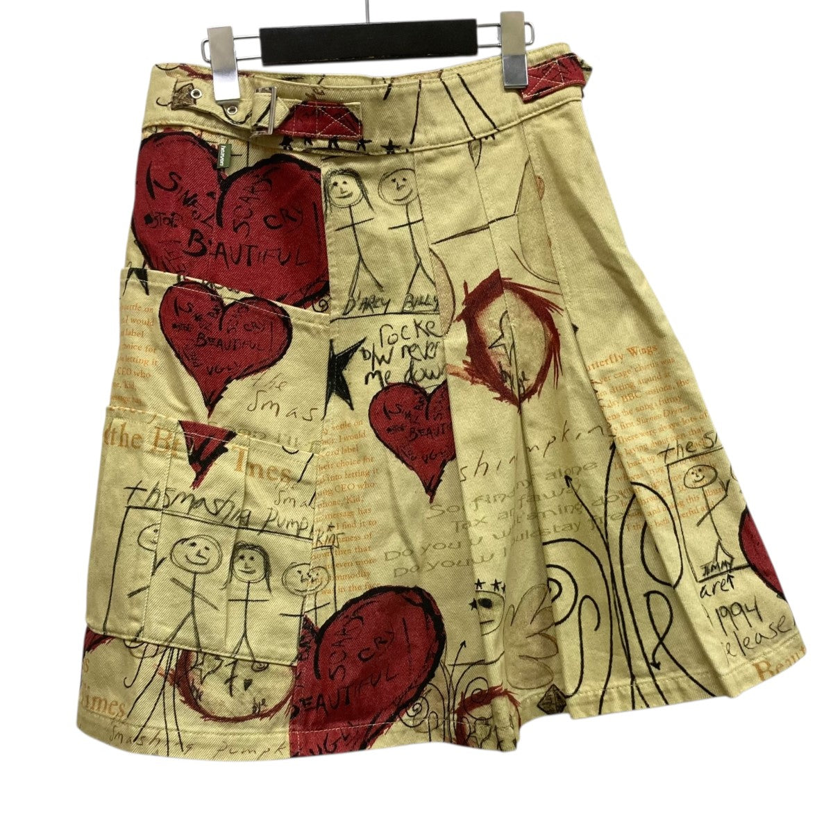 MARC JACOBS マークジェイコブス イラスト 総柄 ラップスカート 0