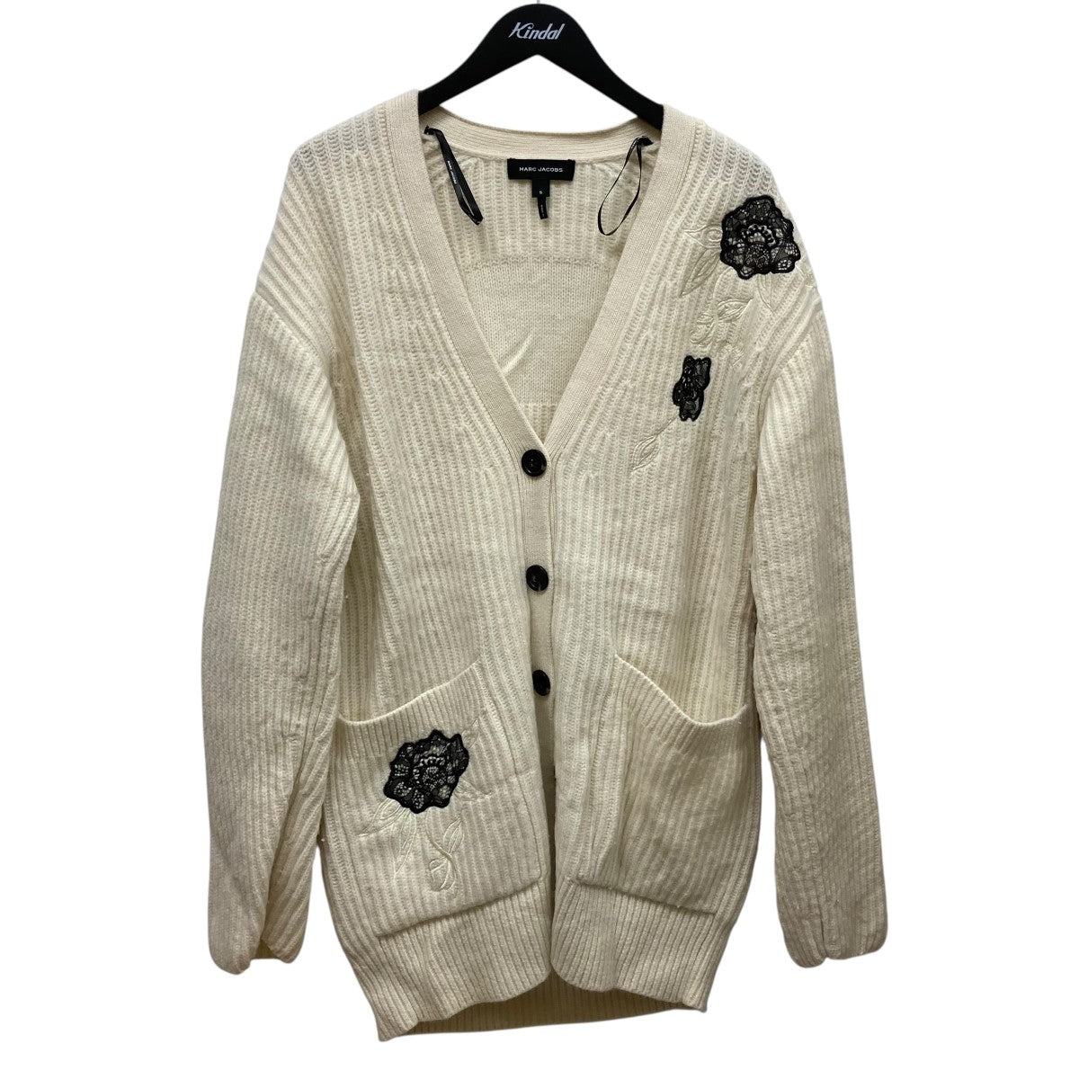 Lace Applique Cardiganニットカーディガン2F4RTP041K41