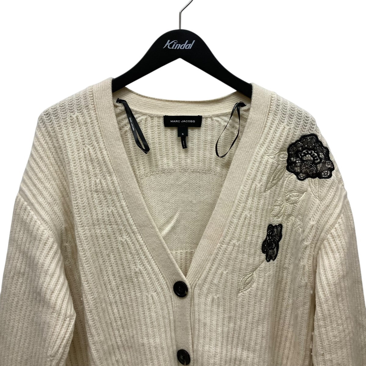 Lace Applique Cardiganニットカーディガン2F4RTP041K41