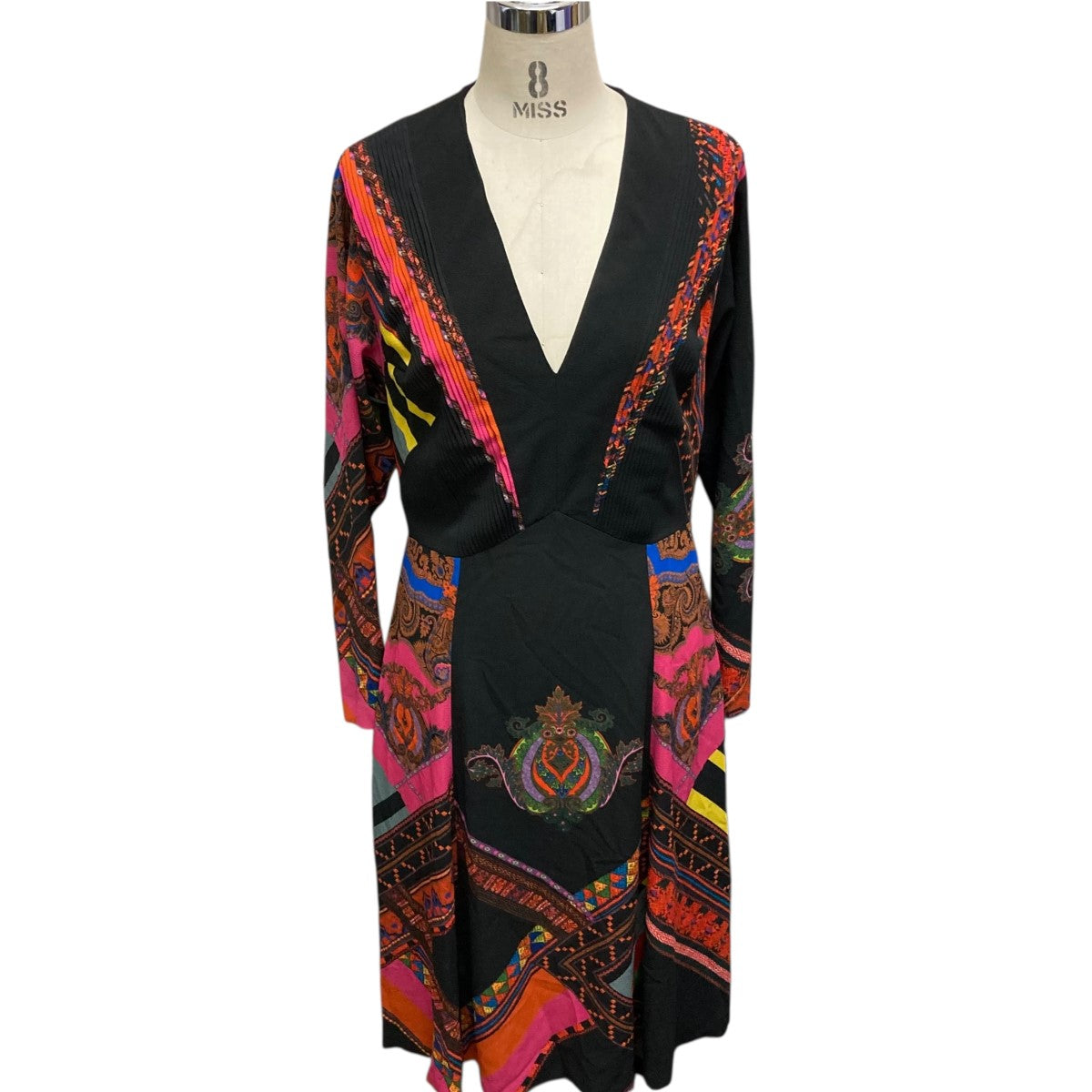 ETRO エトロ ワンピース ペイズリー柄 花柄 ストレッチ サイズ40