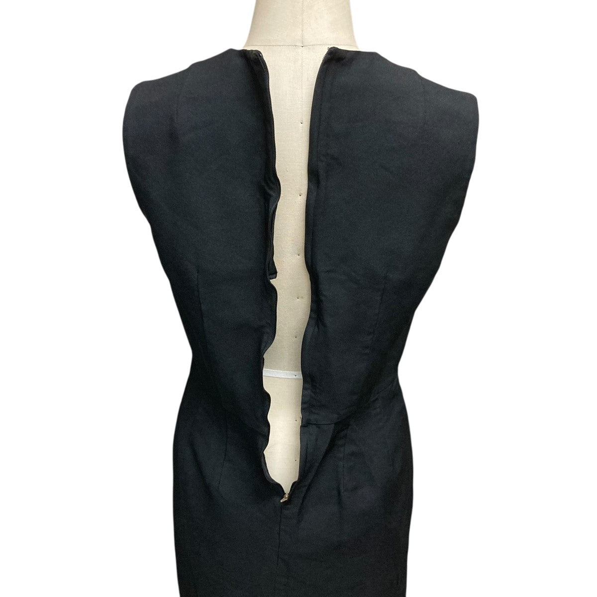 COMME des GARÇONS グレー ノースリーブワンピース XS COMME des GARCONS コムデギャルソンCOMME フロント変形切替