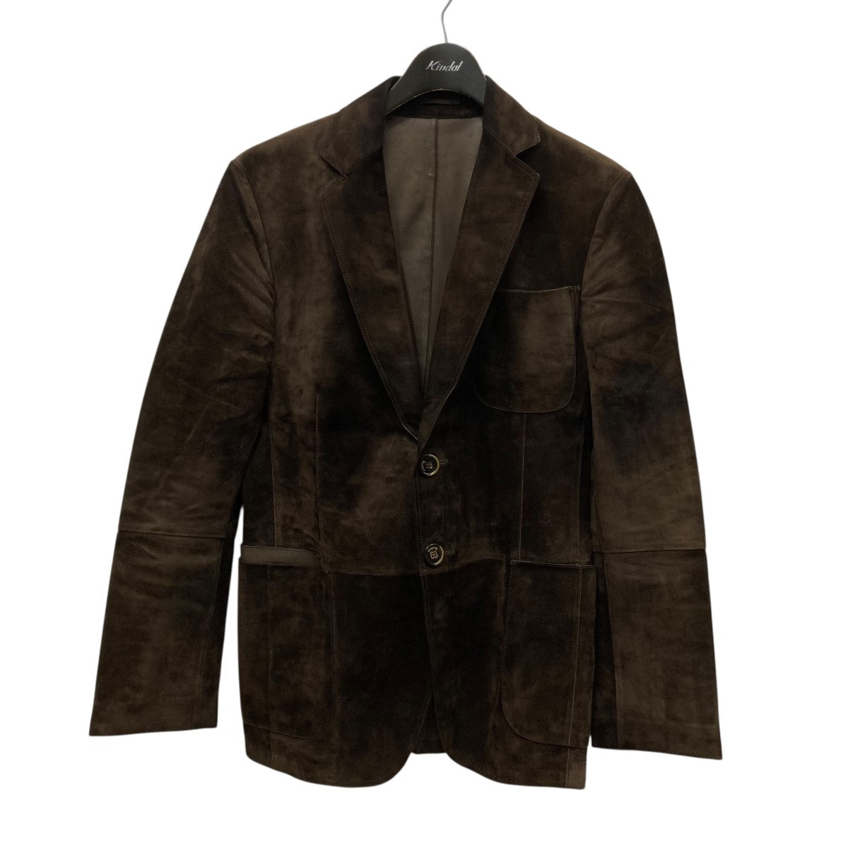 美品 Berluti カーフスキン レザー テーラードジャケット 2XL 黒 美品 Berluti カーフスキン レザー テーラードジャケット 2XL 黒