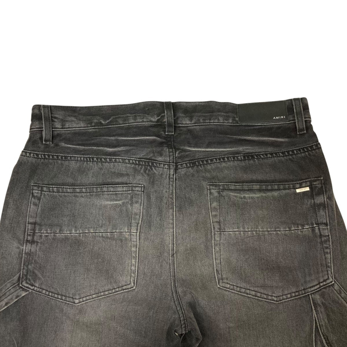 【関税込み】AMIRI グレー Stack ラウンジパンツ AMIRI(アミリ) ダブルニーデニムパンツ グレー サイズ 31