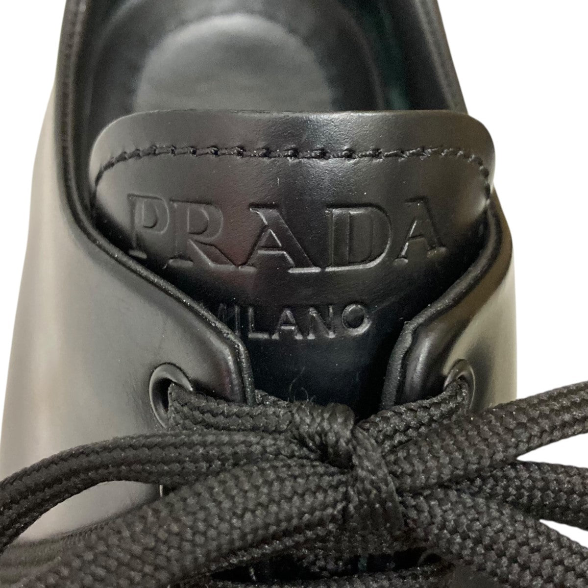 PRADA(プラダ) 厚底レザーシューズ1E708 1E708 ブラック サイズ