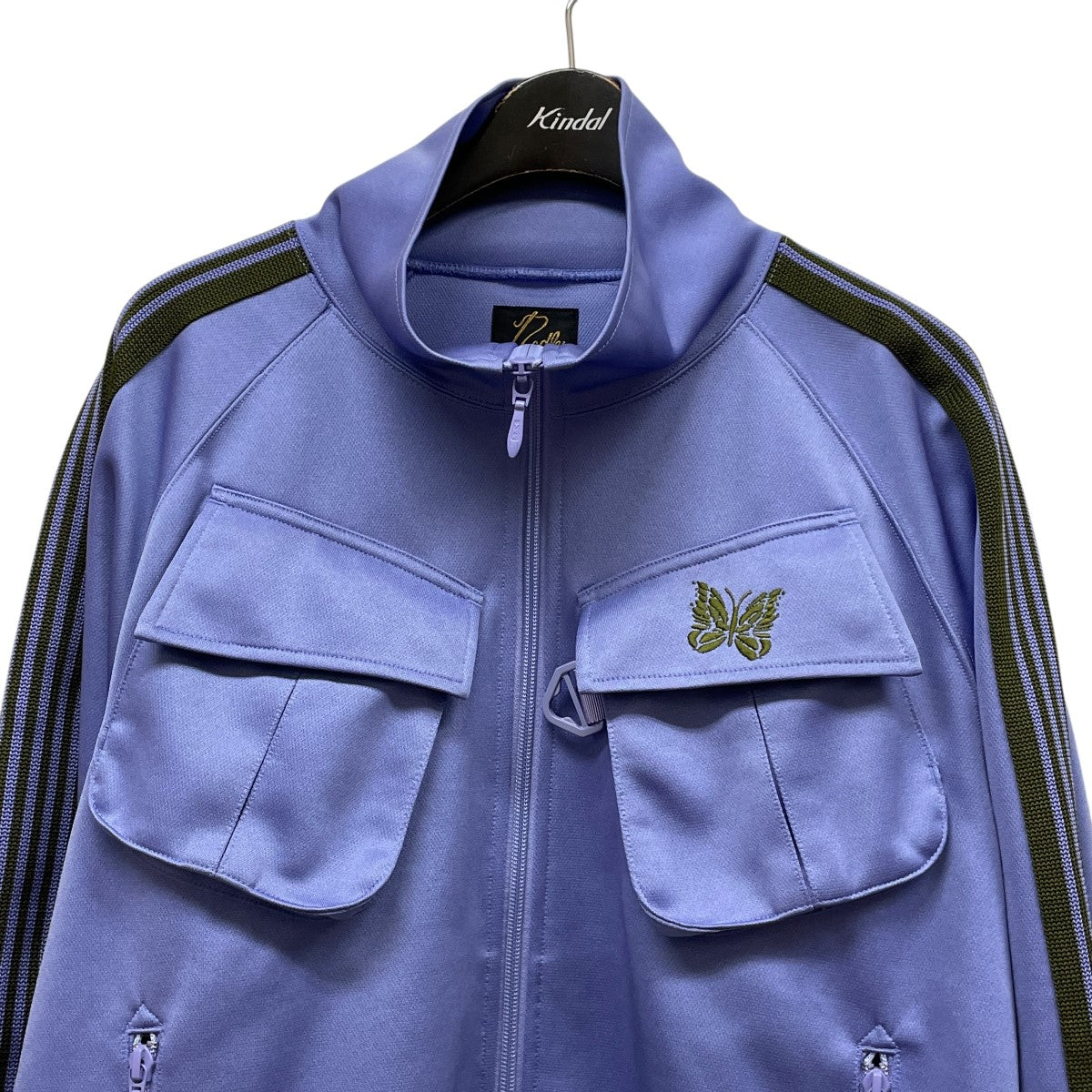 【美品】Needles×PURPLE THINGSトラックジャケット Lサイズ Needles×PURPLE THINGS トラックジャケットMR397 MR397 パープル