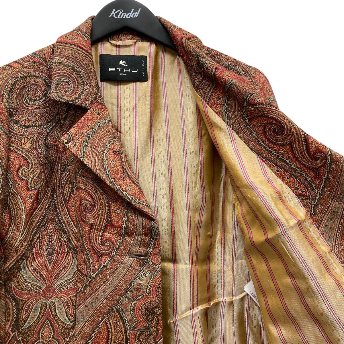 タグ付✨️ETRO シルク ペイズリーニットテーラードジャケット 40 タグ付✨️ETRO シルク ペイズリーニットテーラードジャケット