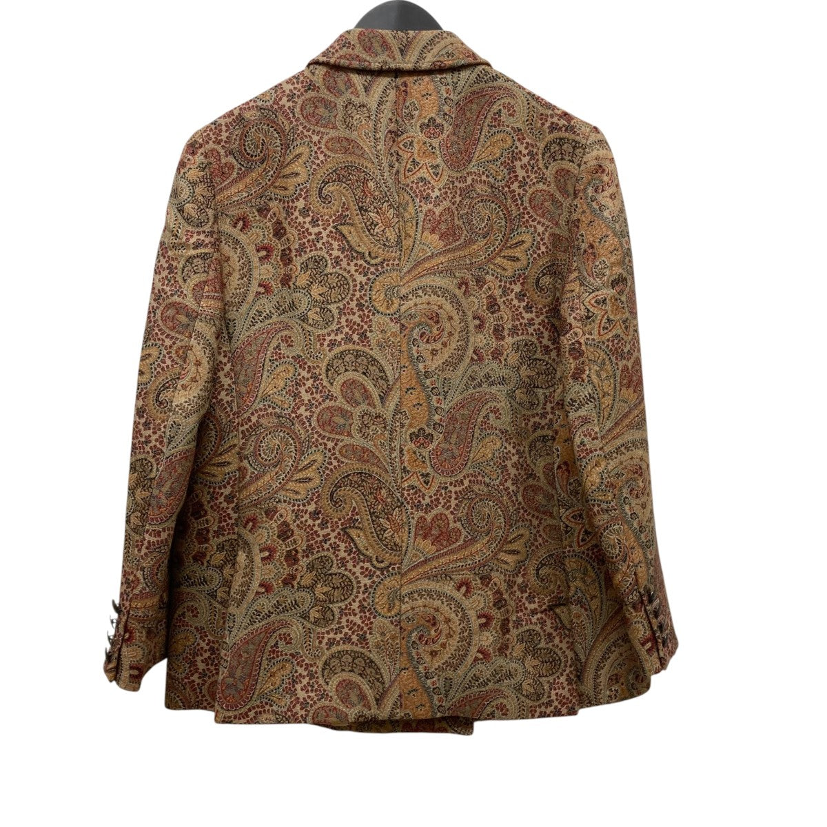 ETRO　エトロ　総柄ペイズリー　ブラウン　中綿ジャケット　ブルゾン　44サイズ ETROエトロ総柄ペイズリーブラウン中綿ジャケットブルゾン44サイズ
