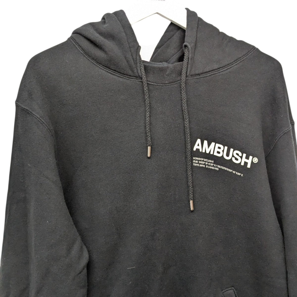 AMBUSH(アンブッシュ) FLEECE WORKSHOP HOODIEロゴプルオーバー