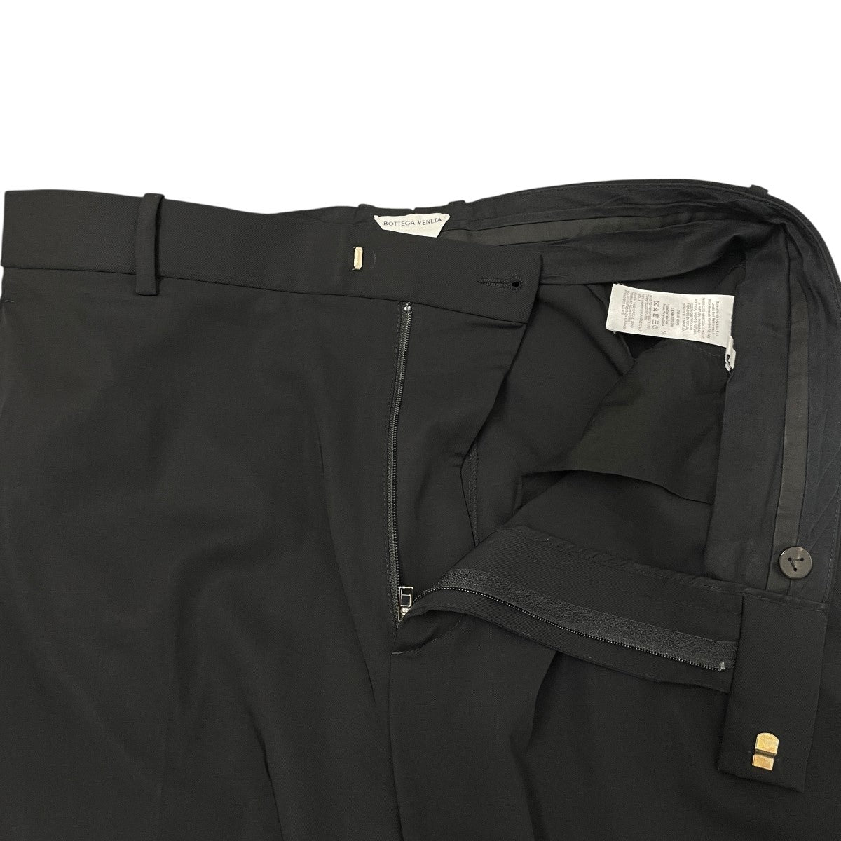 美品BOTTEGA VENETA (ボッテガヴェネタ)  スラックス(メンズ) BOTTEGA VENETA（ボッテガヴェネタ）スラックス 黒 サイズ:46(M