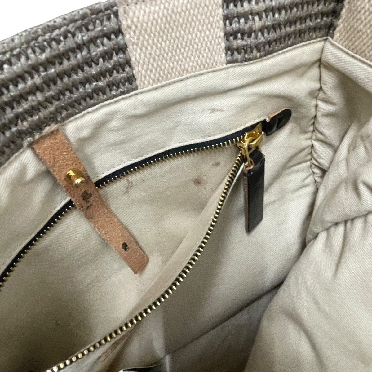 MARNI◆ラフィアライク ショルダー付トートバッグ MARNI(マルニ) ラフィアショルダートートバッグ ダスティ