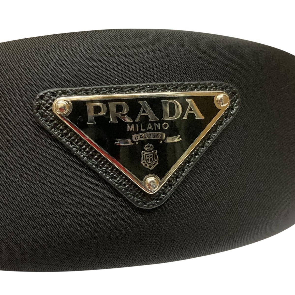 PRADA カチューシャ PRADA - PRADA プラダ レザー風 カチューシャ ノベルティの通販