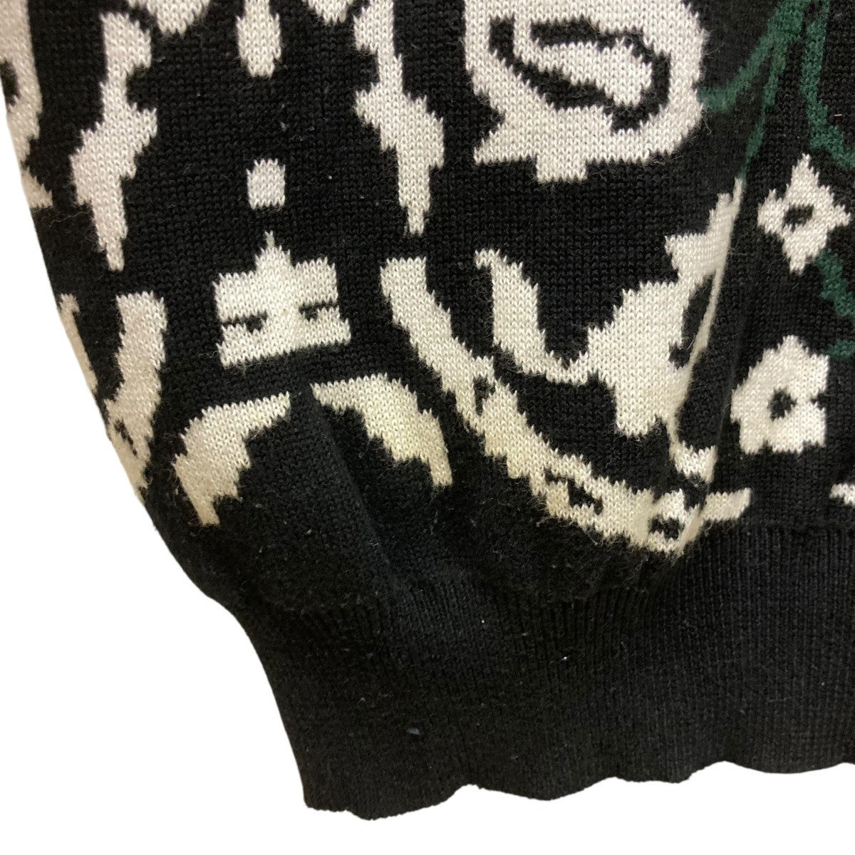 TTT MSW(ティーモダンストリートウエア) 総柄ニットベストTTT-2021SS