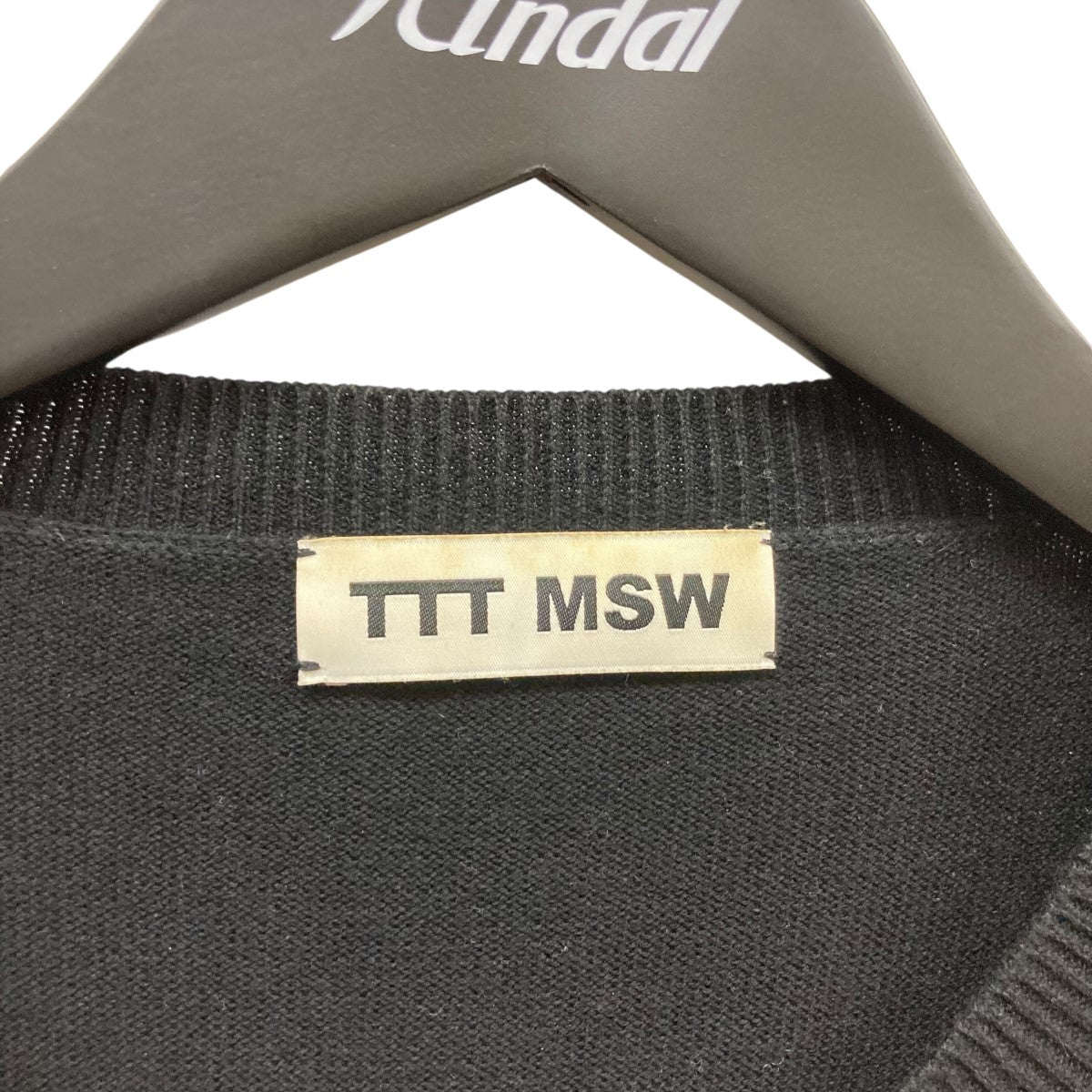 TTT MSW(ティーモダンストリートウエア) 総柄ニットベストTTT-2021SS