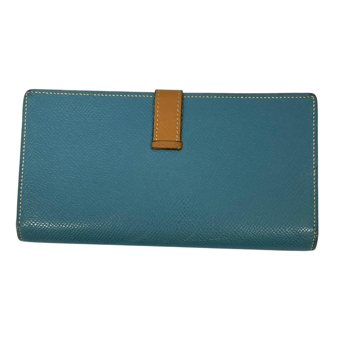 HERMES(エルメス) 2008年製ベアン スフレ 長財布 L刻印 スカイブルーx