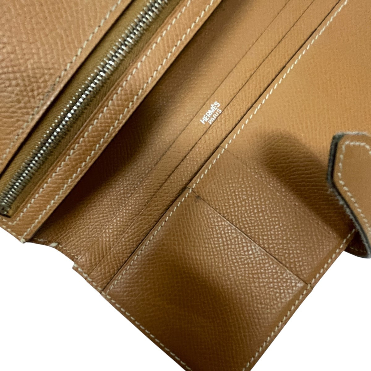 HERMES(エルメス) 2008年製ベアン スフレ 長財布 L刻印 スカイ