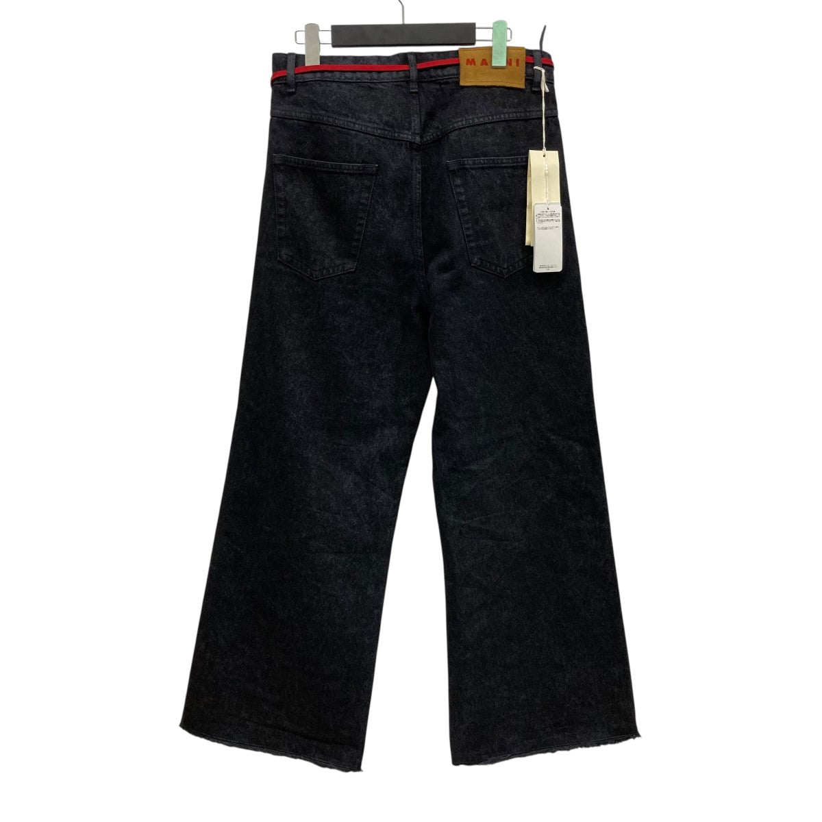 MARNI(マルニ) 23AWMARBLE DYED COTTON DENIM BLACKドローコード