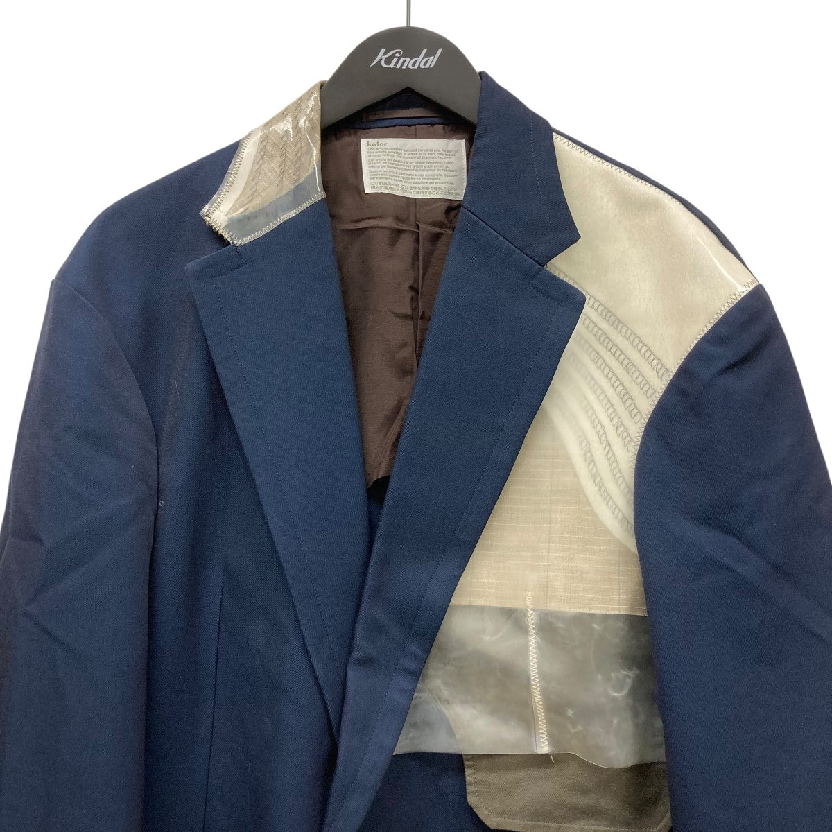 kolor 22ss PVC ジャケット KOLOR(カラー) 22SSスリーレイヤーPVCナイロンジャケット22SCM