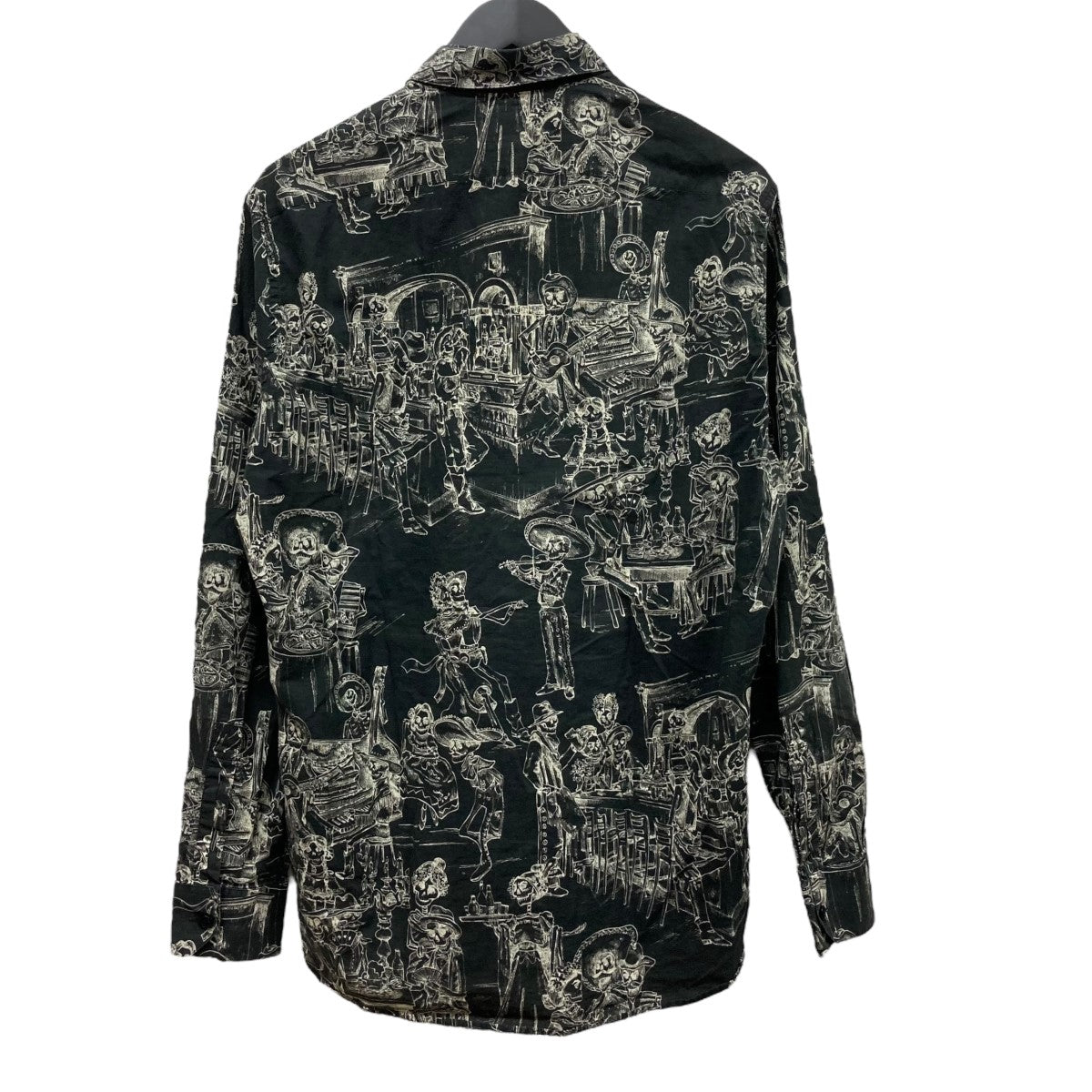 Saint Laurent Paris skelton shirtスケルトンシャツ 古着・中古-2枚目のアイテム画像
