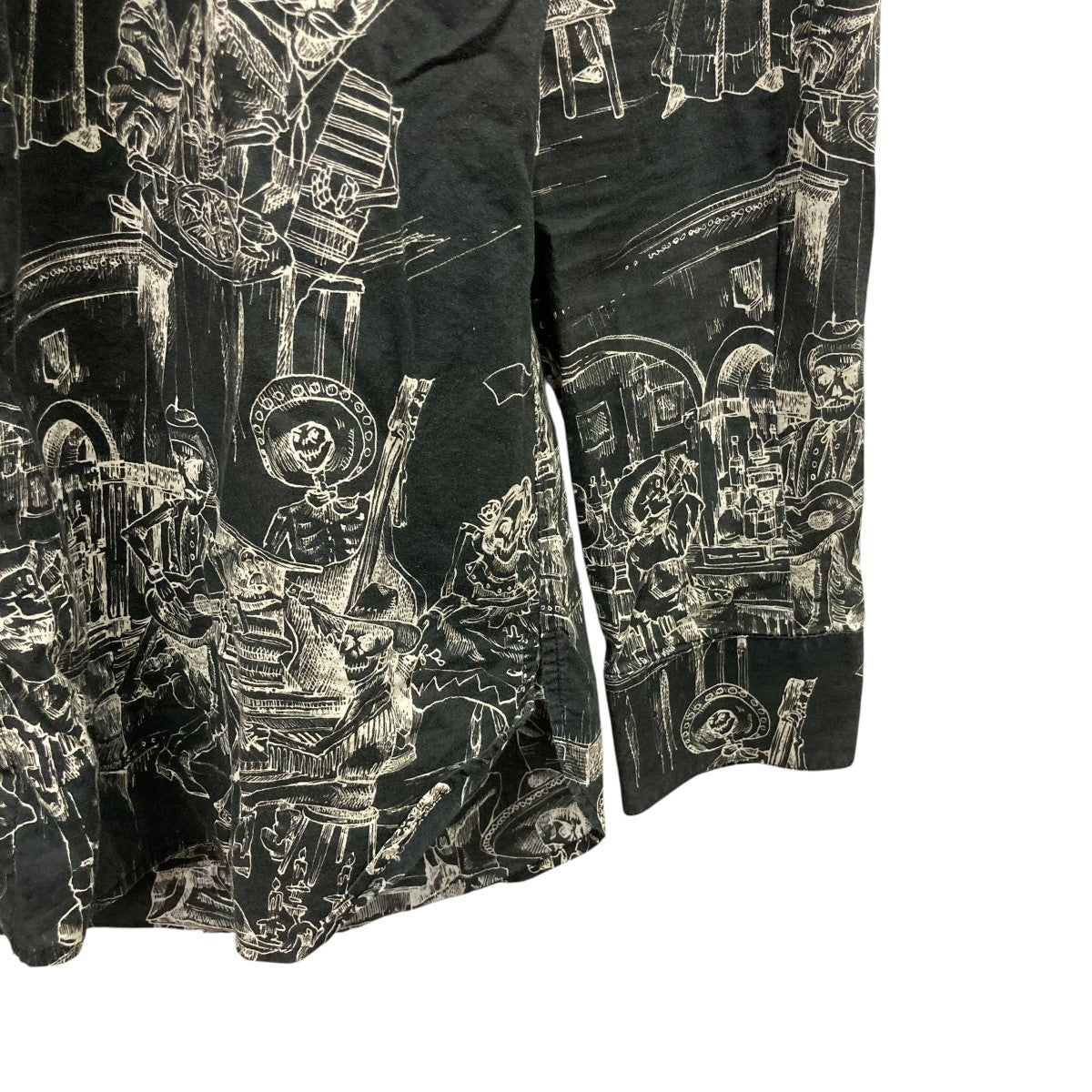 Saint Laurent Paris skelton shirtスケルトンシャツ 古着・中古-4枚目のアイテム画像