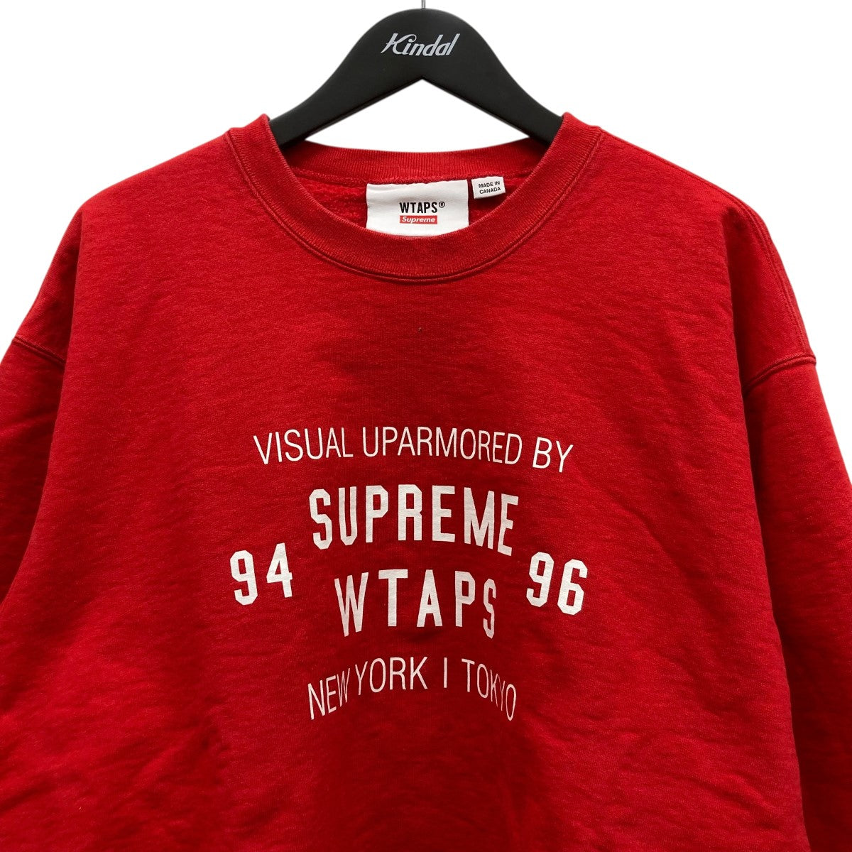 WTAPS×Supreme ロゴプリントスウェット レッド サイズ L｜【公式