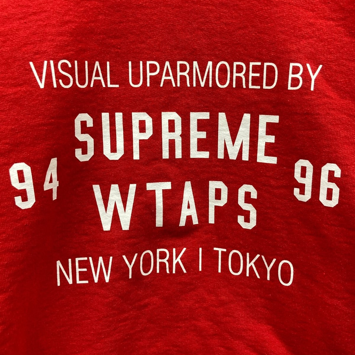WTAPS×Supreme ロゴプリントスウェット レッド サイズ L｜【公式