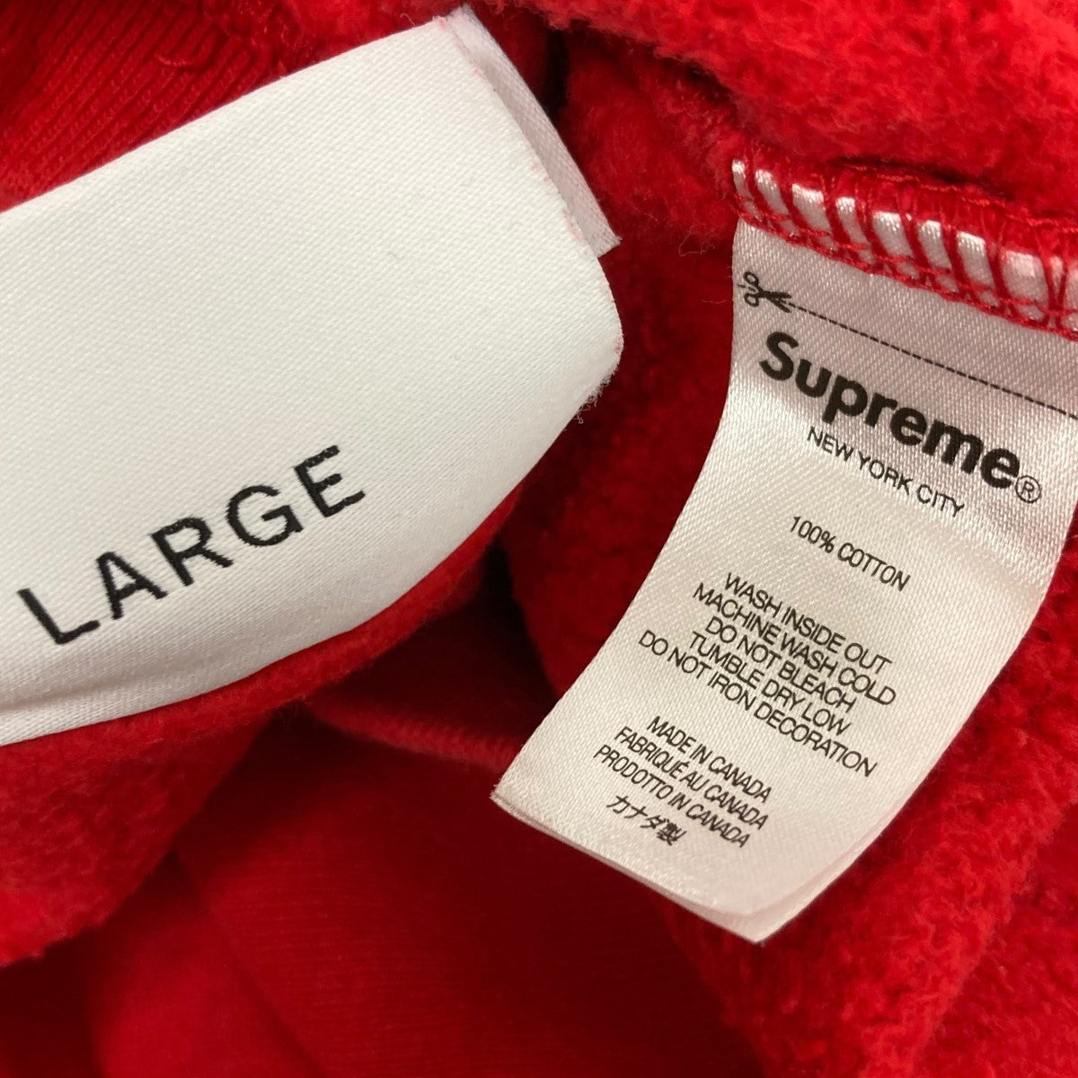 Supreme ロゴプリント スウェット レッド WTAPS×Supreme ロゴプリントスウェット レッド サイズ L｜【公式