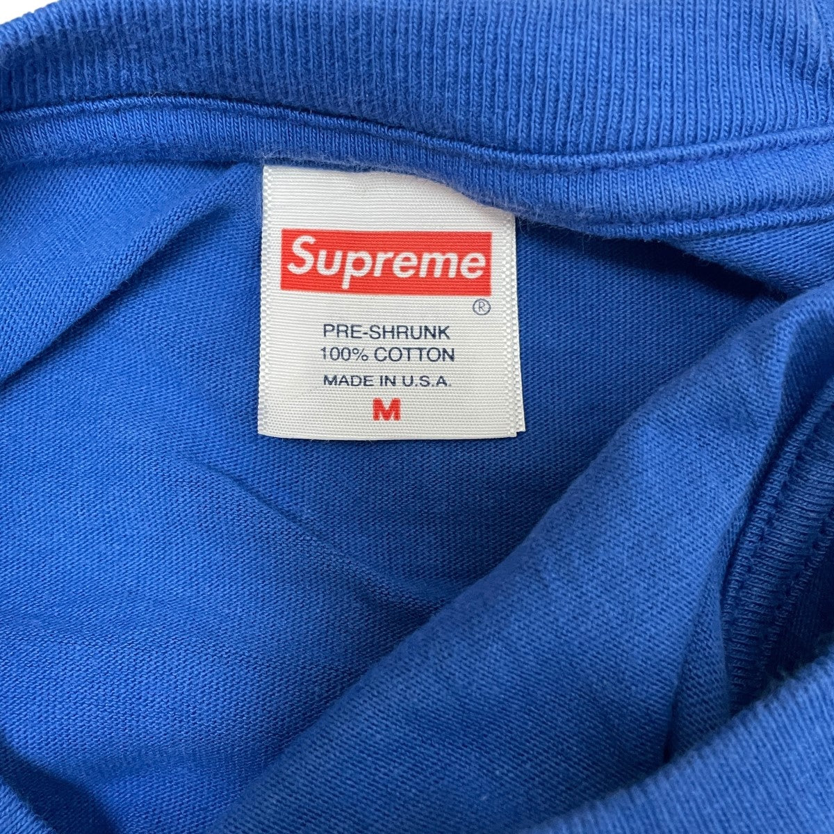 Supreme ブルー Tシャツ Mサイズ Supreme（Tシャツ/カットソー(半袖/袖なし) ・ ブルー・ネイビー