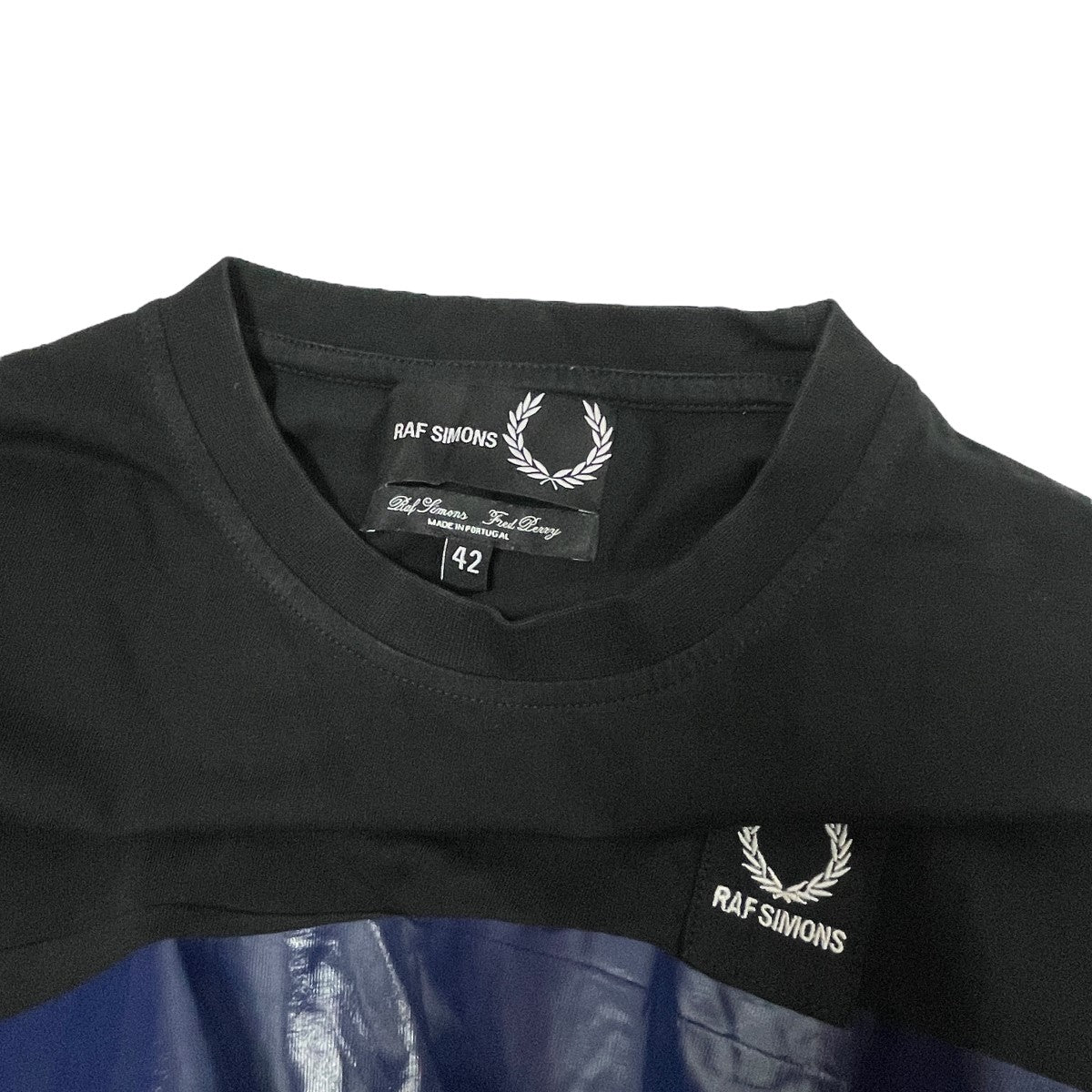 RAF SIMONS×FRED PERRY 刺しゅうプリント半袖TシャツSM4104/102