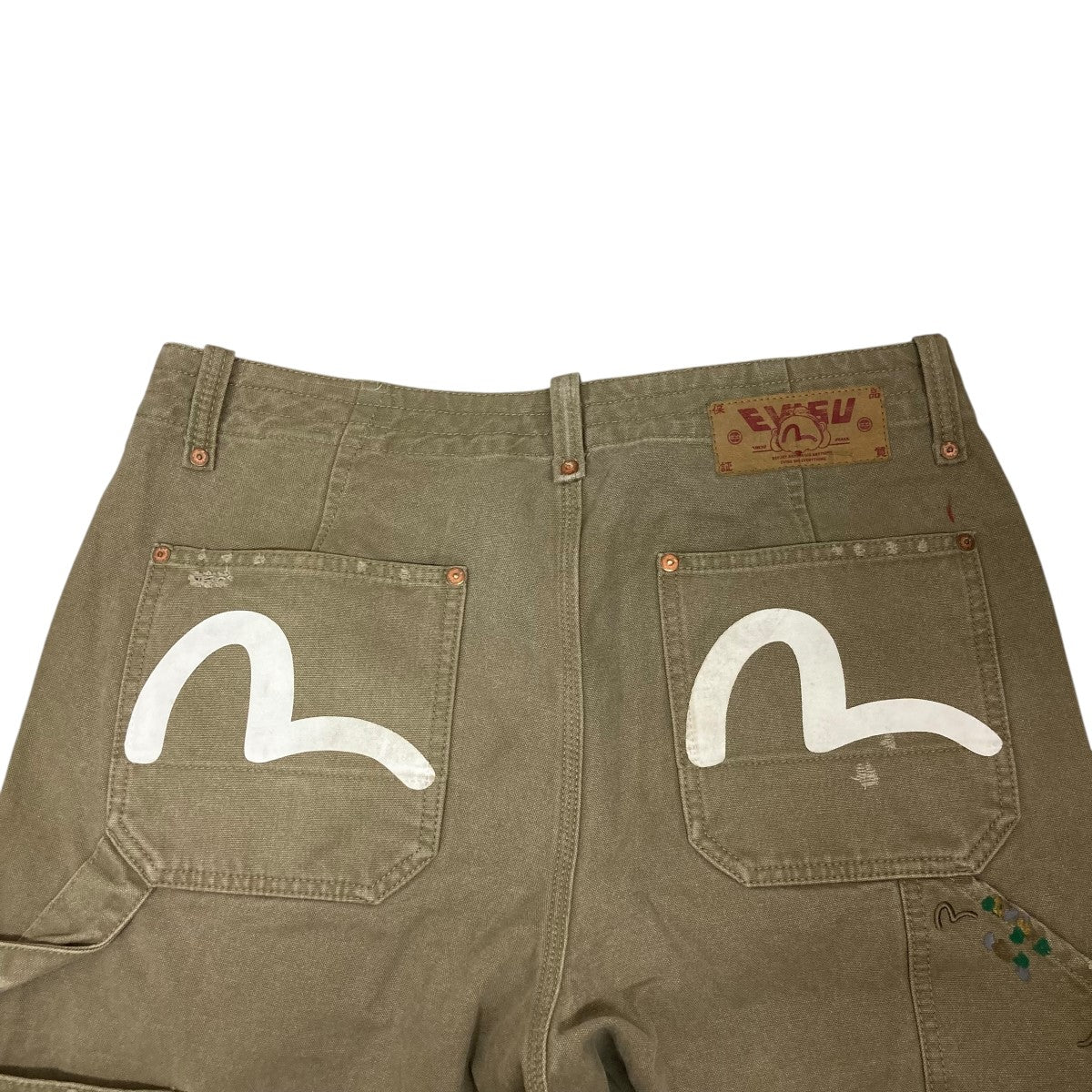 EVISU(エヴィス) ダブルニーペイント加工パンツ