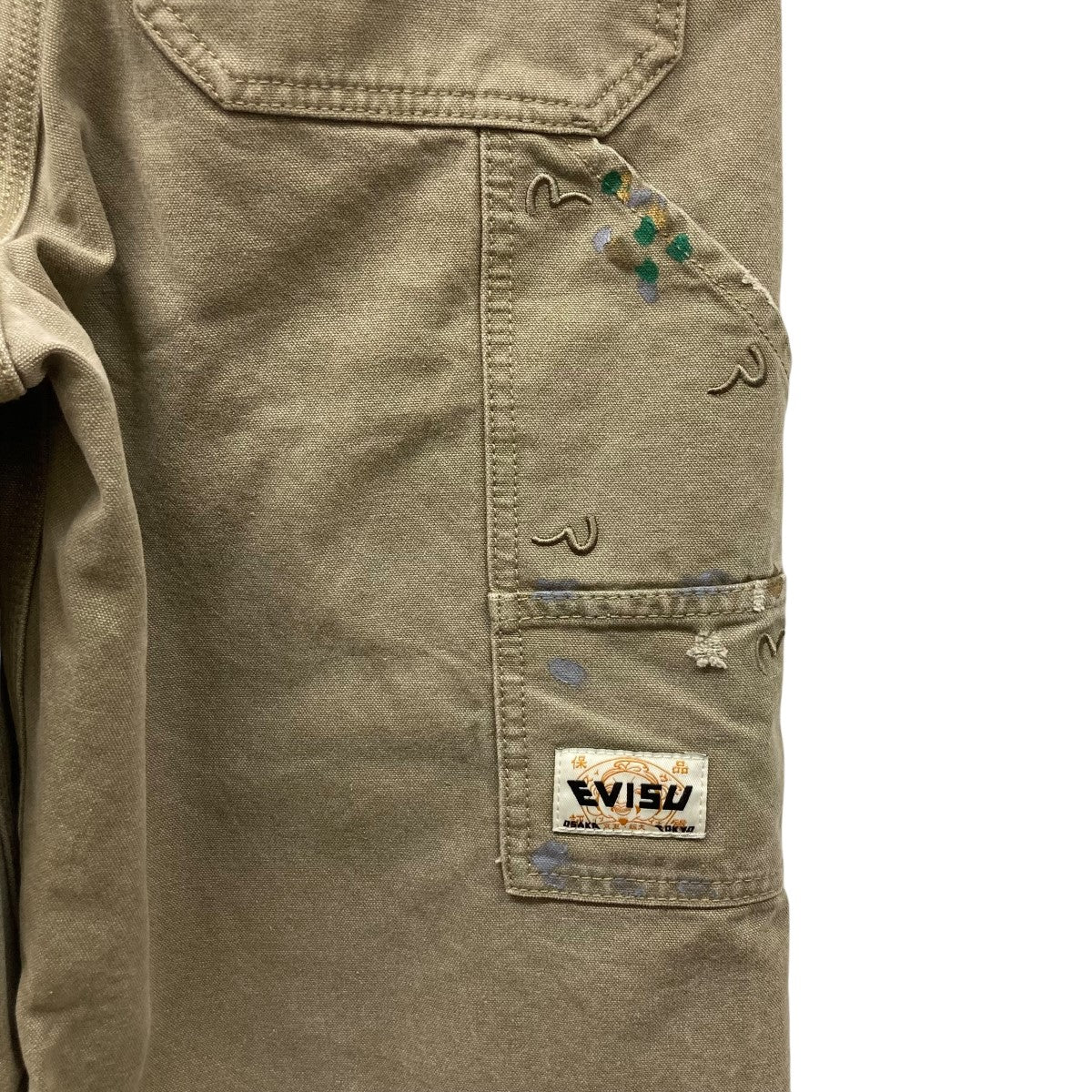 EVISU(エヴィス) ダブルニーペイント加工パンツ