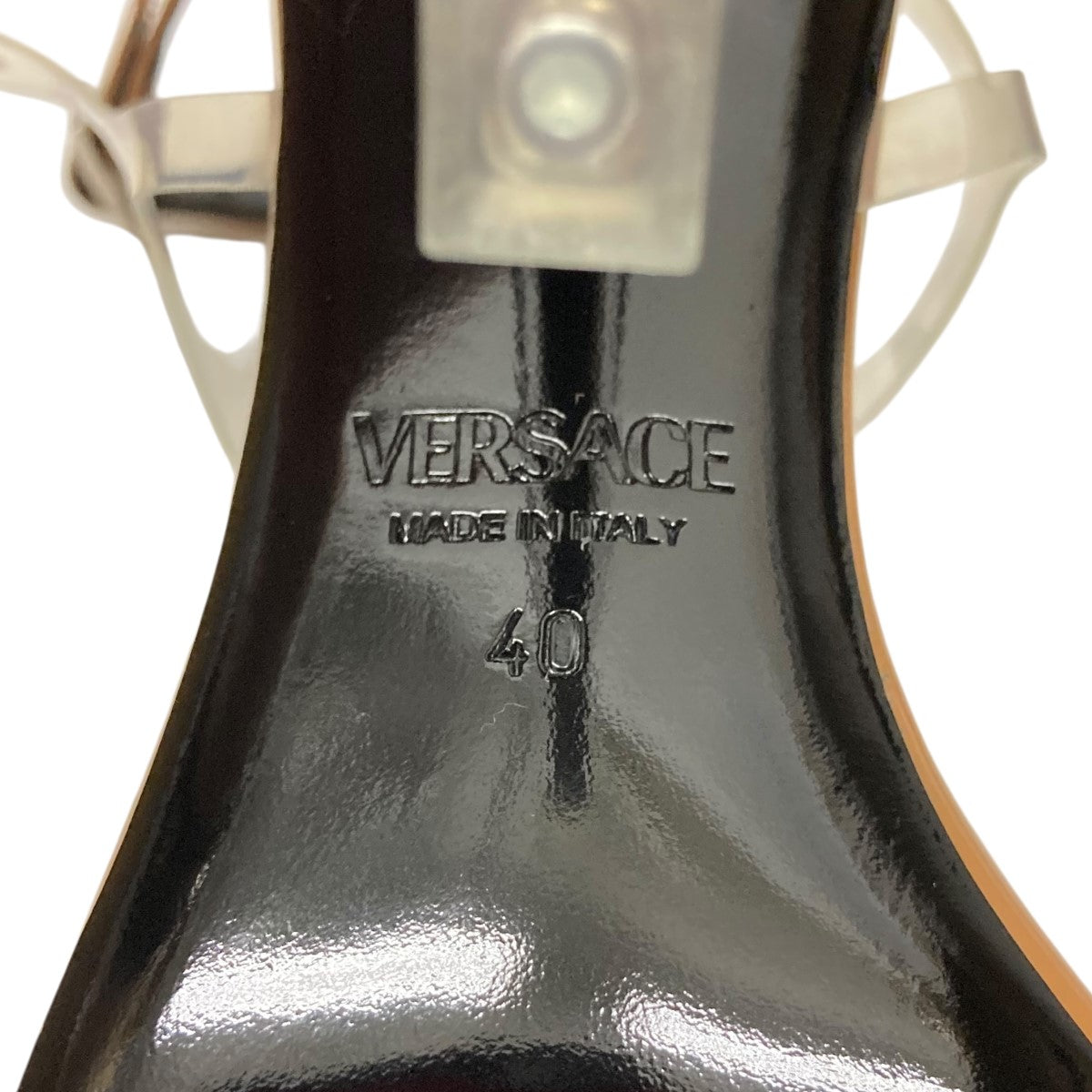 VERSACE V2025 パテント サンダル 105 mmヒールサンダル1019159 古着・中古-5枚目のアイテム画像