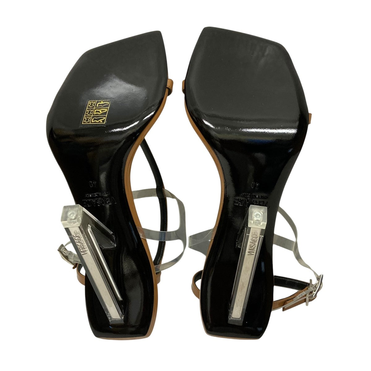 VERSACE V2025 パテント サンダル 105 mmヒールサンダル1019159 古着・中古-6枚目のアイテム画像
