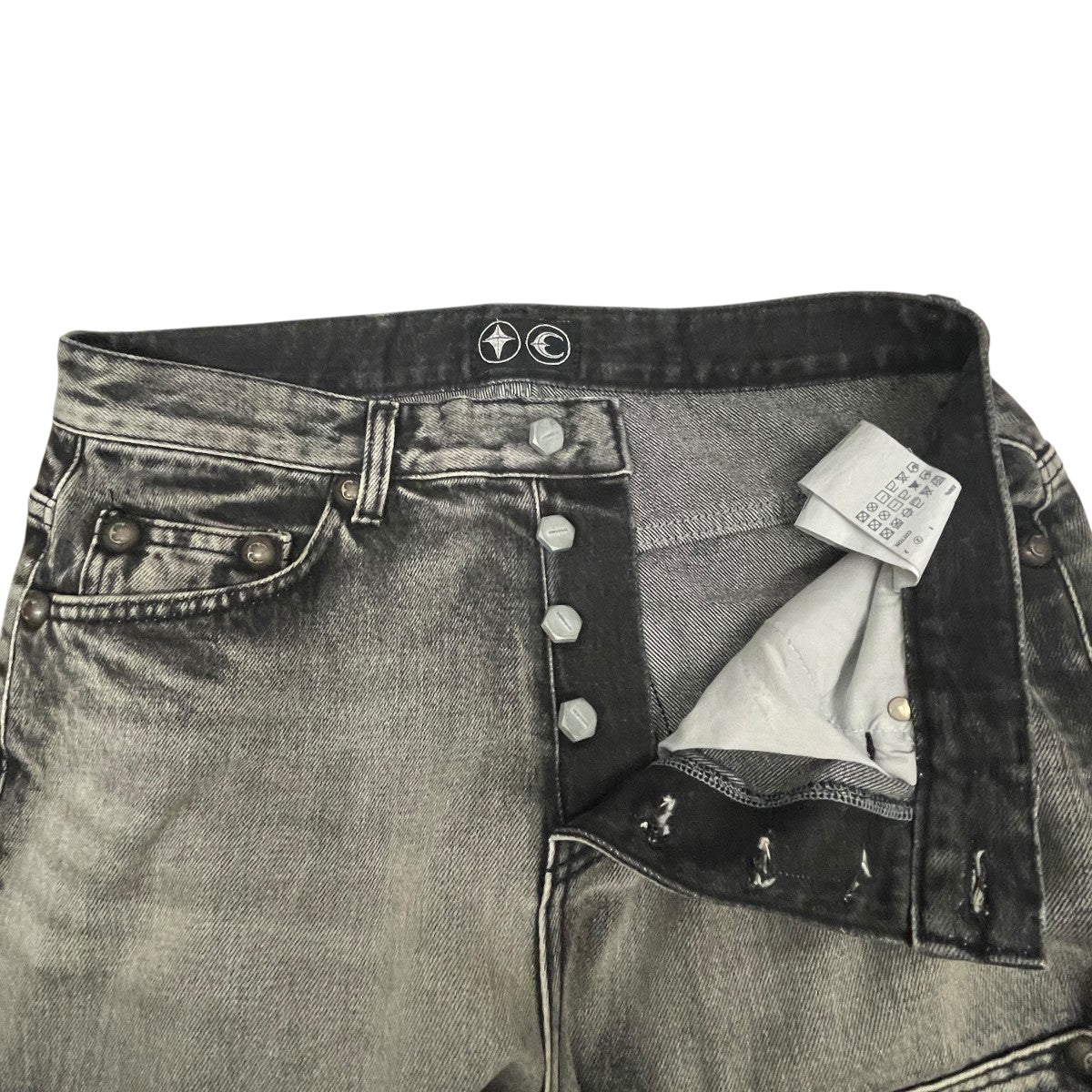 THUG CLUB DOUBLE KNEE DAMAGE SHORTSダブルニーデニムハーフパンツTC24PT0302 古着・中古-3枚目のアイテム画像
