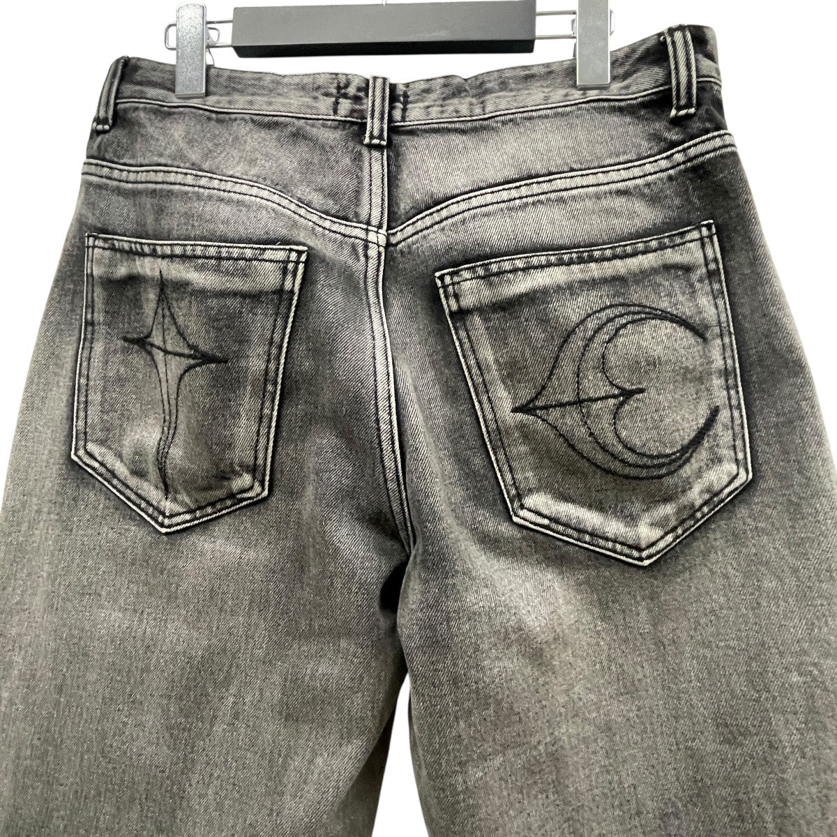 THUG CLUB DOUBLE KNEE DAMAGE SHORTSダブルニーデニムハーフパンツTC24PT0302 古着・中古-4枚目のアイテム画像