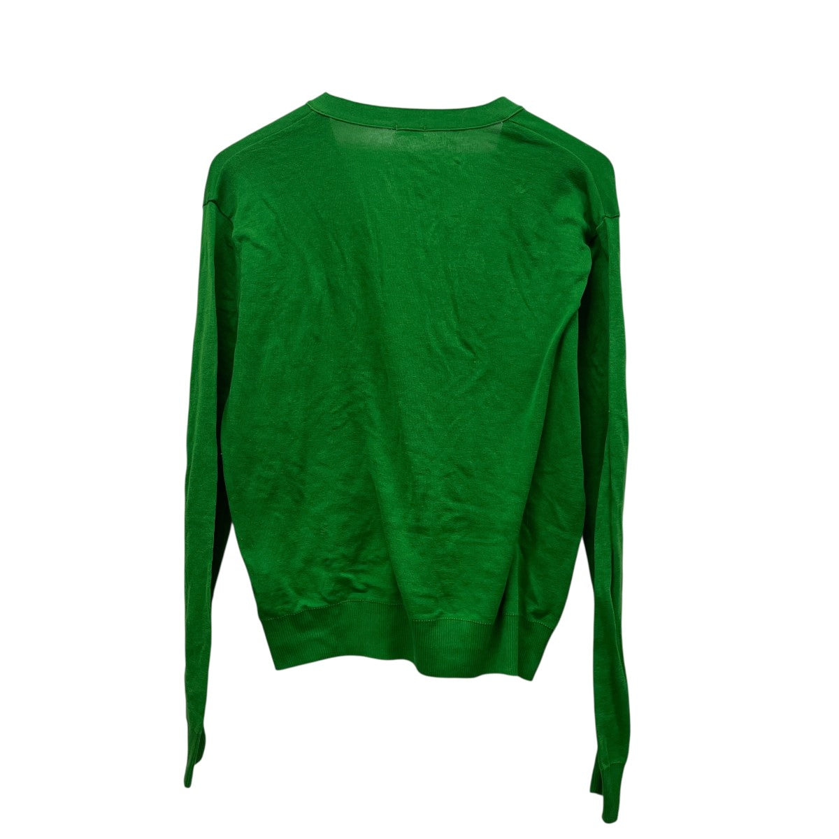【新品】イエナ　ライムグリーン 長袖カーディガン IENA(イエナ) 25SS80 2 Mer-Cotton セーターマシーン Vネック
