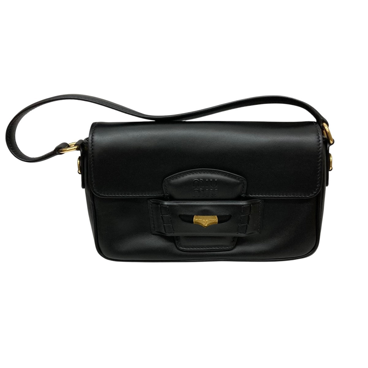 MIU MIU ACRM FINE CALFショルダーバッグ5BD270 古着・中古-1枚目のアイテム画像
