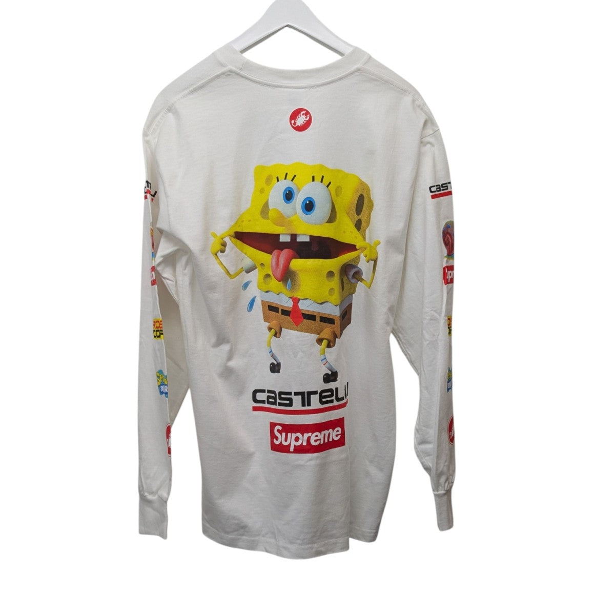 Supreme×Sponge Bob 25SSCastelli Racing L S Teeカステリ