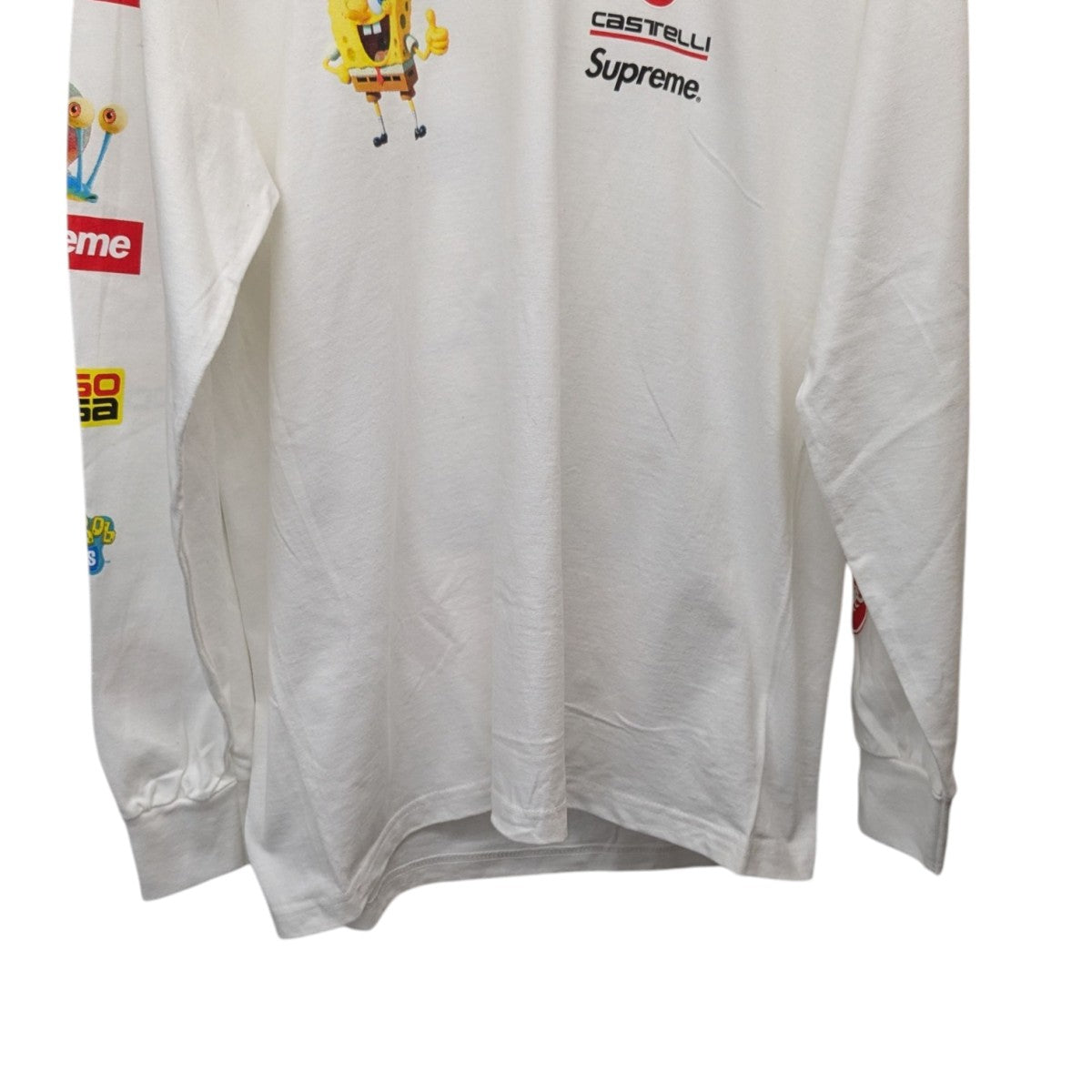 Supreme×Sponge Bob 25SSCastelli Racing L S Teeカステリ