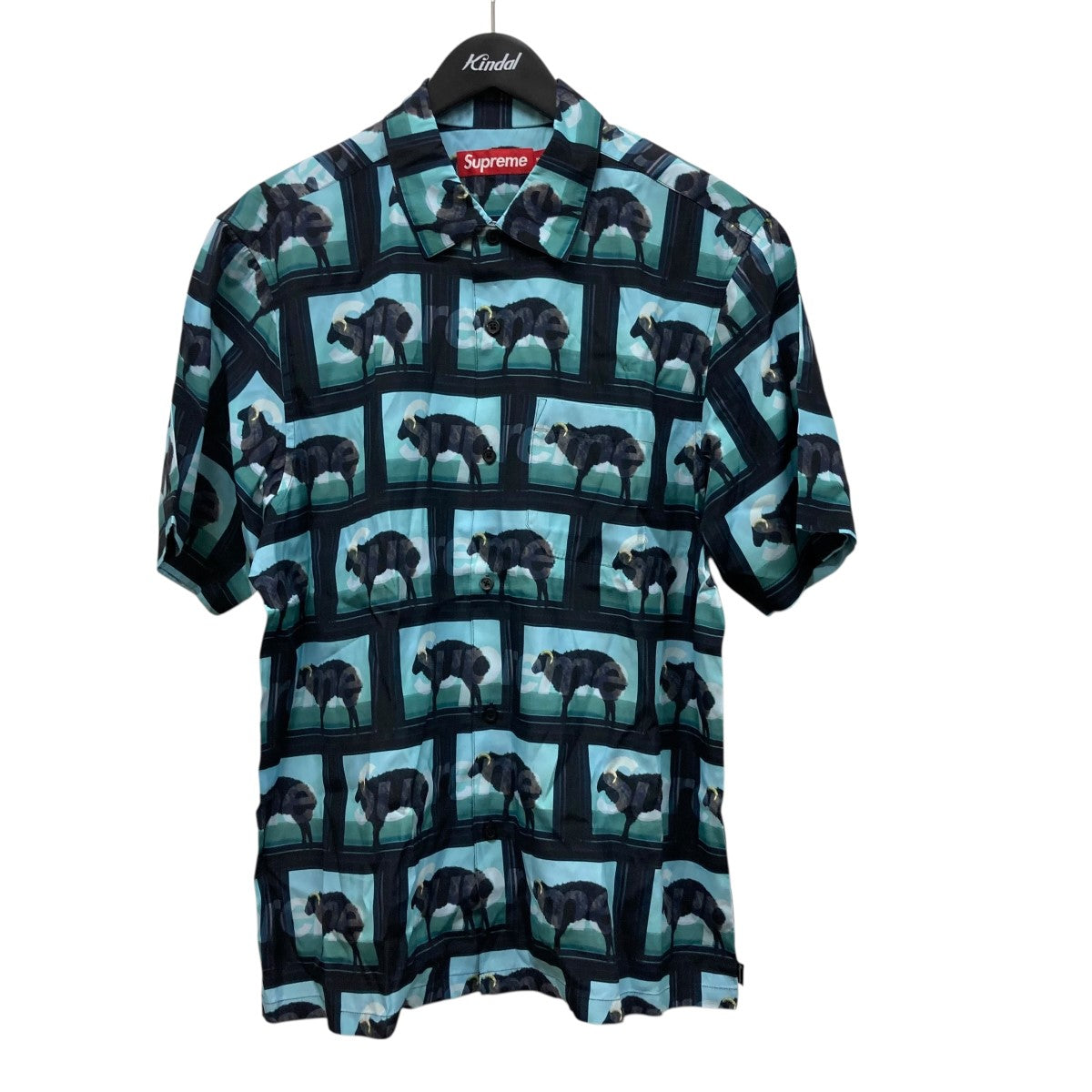Supreme 25SSDamien Hirst S S Shirt Black総柄半袖シャツ 古着・中古-1枚目のアイテム画像