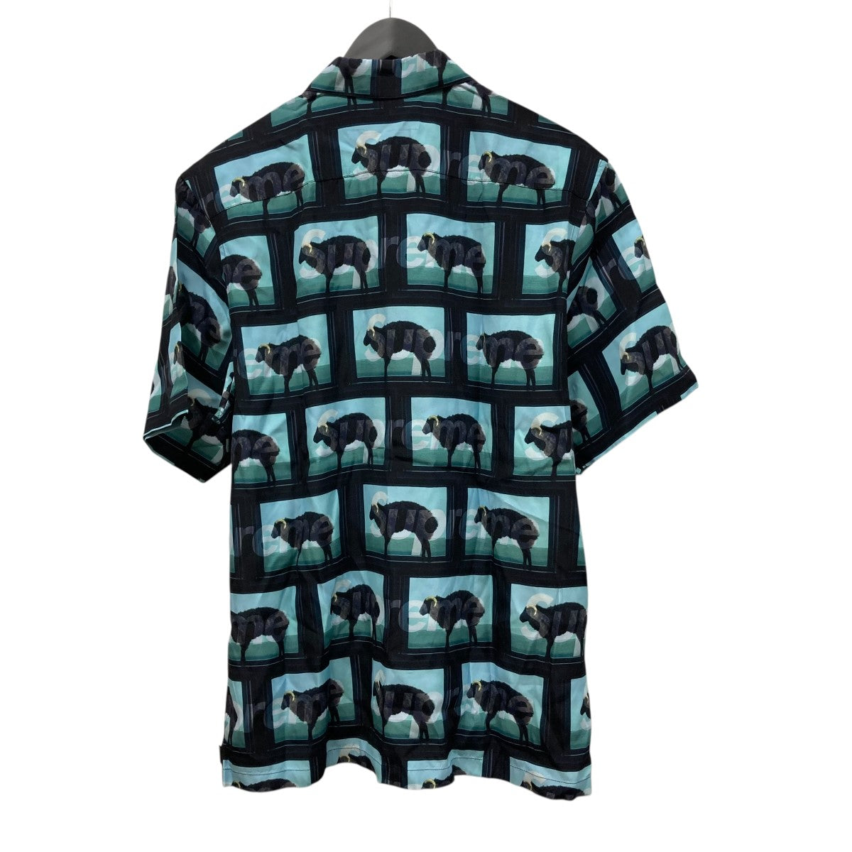 Supreme 25SSDamien Hirst S S Shirt Black総柄半袖シャツ 古着・中古-2枚目のアイテム画像
