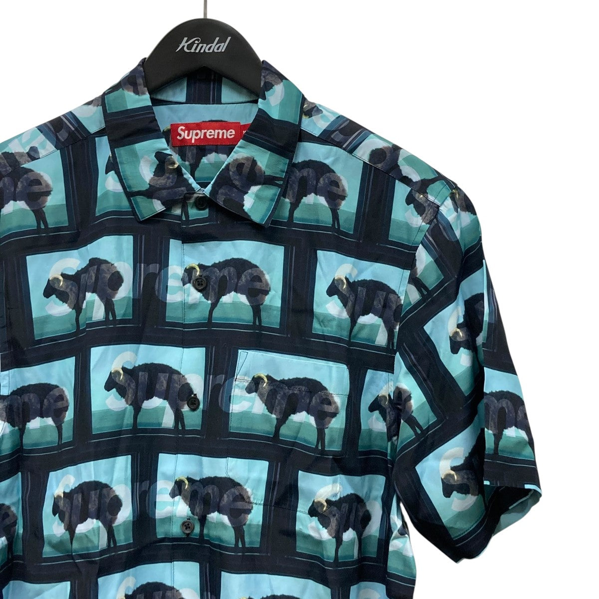 Supreme 25SSDamien Hirst S S Shirt Black総柄半袖シャツ 古着・中古-3枚目のアイテム画像