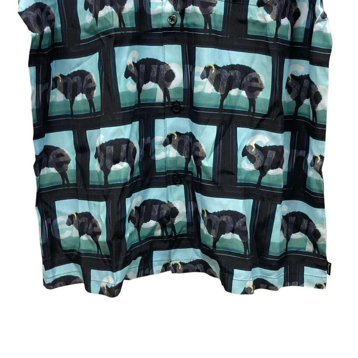Supreme 25SSDamien Hirst S S Shirt Black総柄半袖シャツ 古着・中古-4枚目のアイテム画像