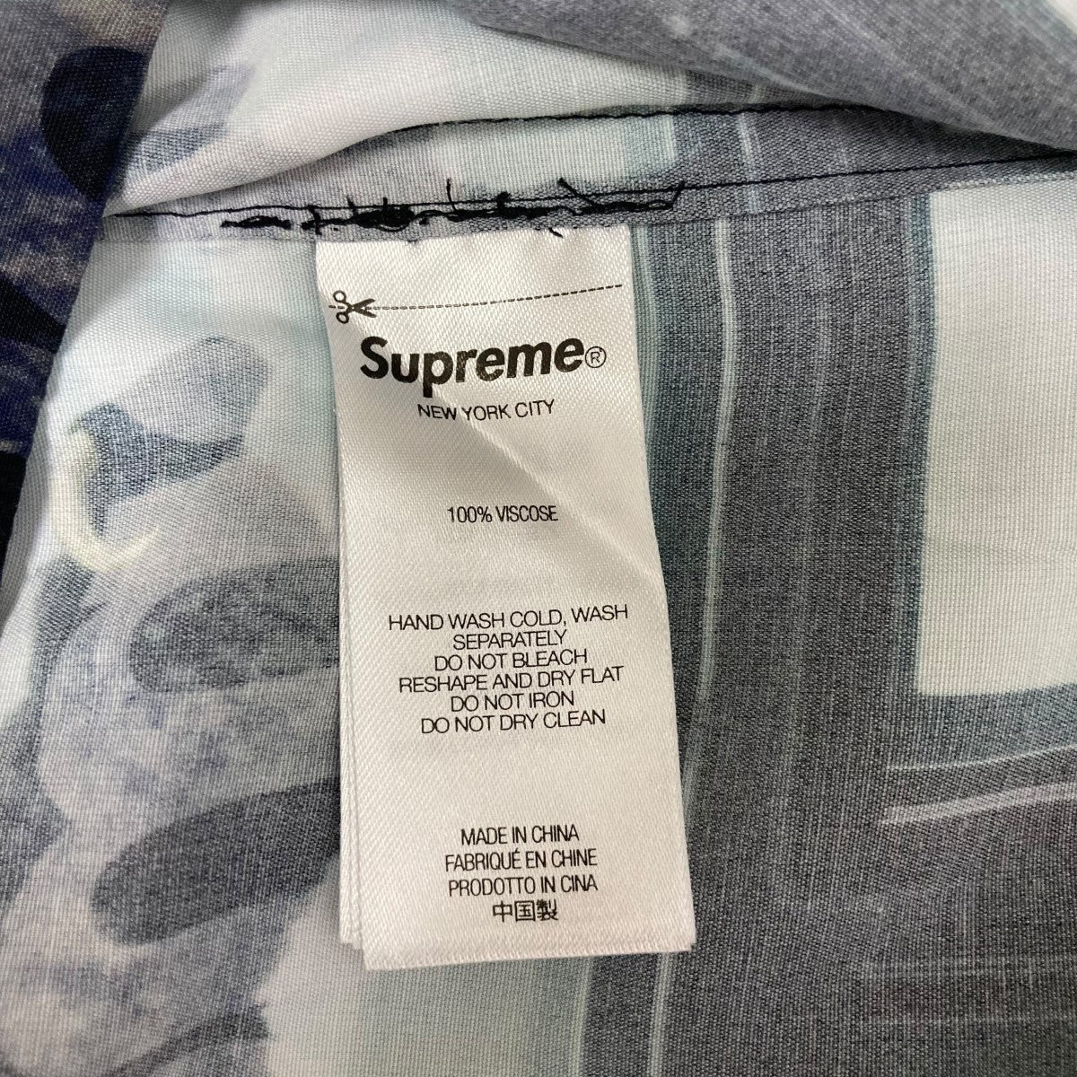 Supreme 25SSDamien Hirst S S Shirt Black総柄半袖シャツ 古着・中古-6枚目のアイテム画像