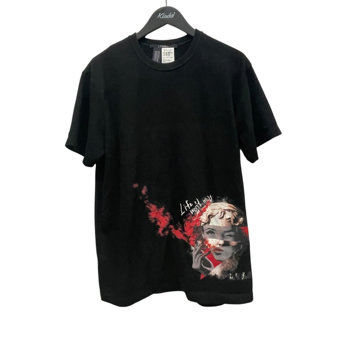 LIMI feu(リミフゥ) STATUE COLLAGE T-SHIRT BプリントTシャツLP