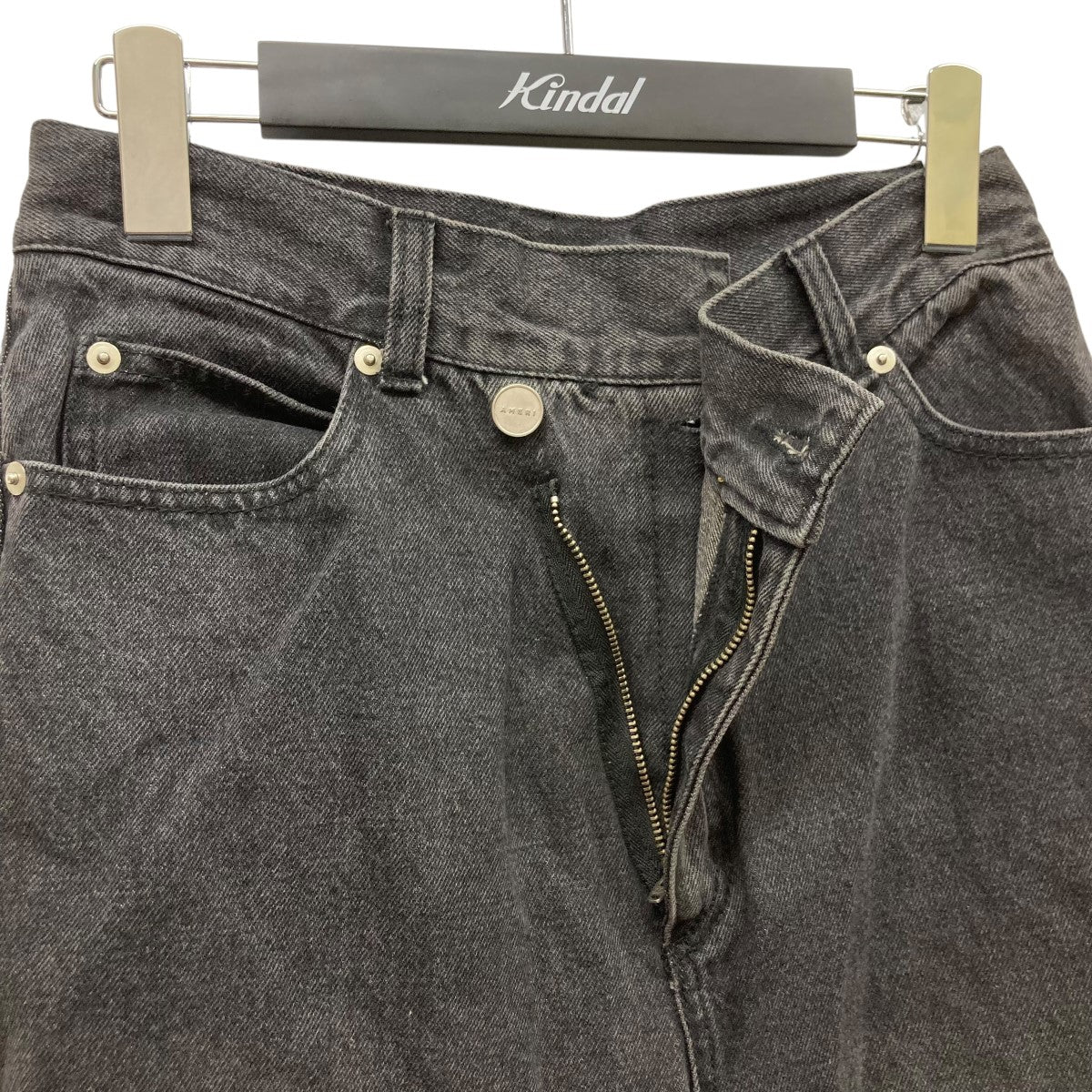 AMERI(アメリ) OVER WAIST SWITCHING DENIMデニムパンツ