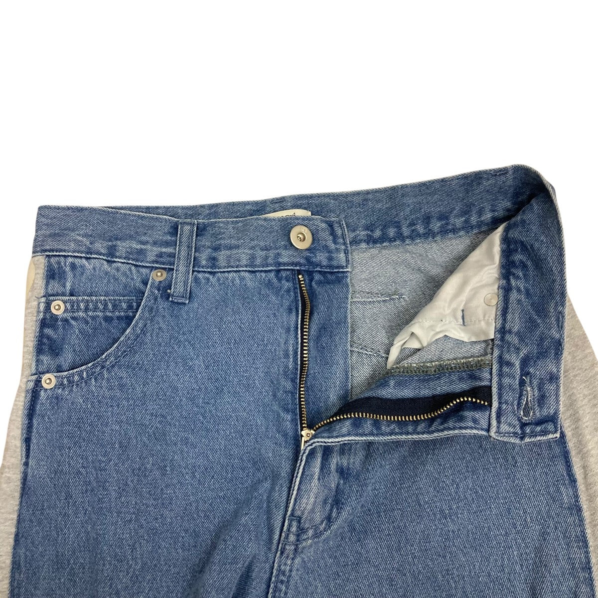 AMERI(アメリ) SIDE SWITCH 2WAY RIBBON DENIM PANTSスウェット