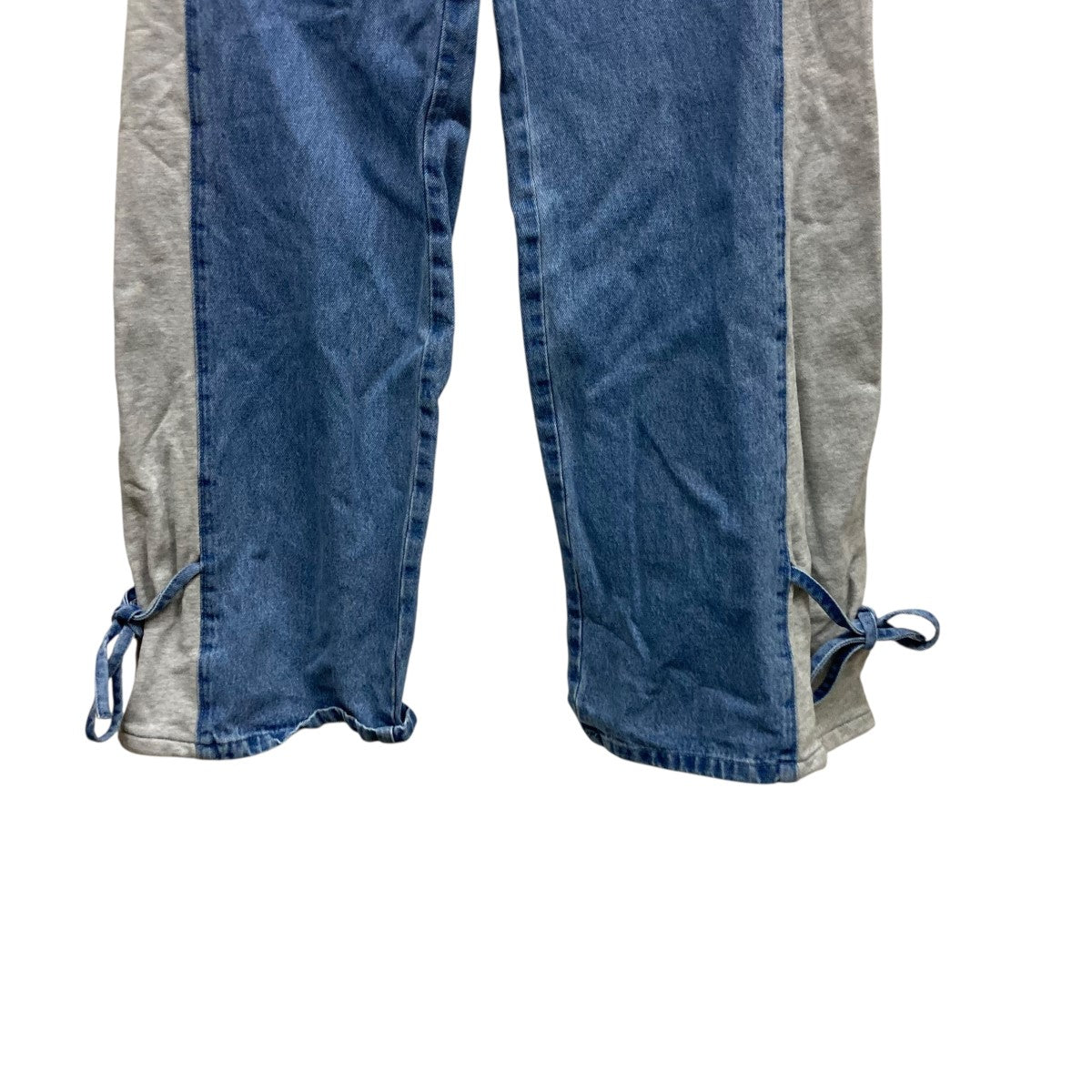 SIDE SWITCH 2WAY RIBBON DENIM PANTSスウェットドッキングデニムパンツ0125108930750