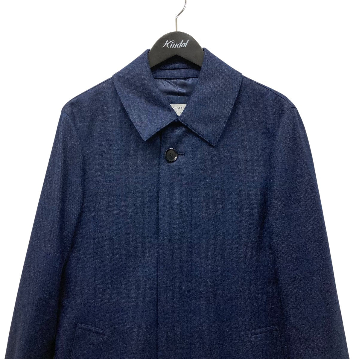 カシミヤ混 トゥモローランド ピルグリム ピーコート ネイビー アンコン 44 カシミヤ混 トゥモローランド ピルグリム ピーコート ネイビー