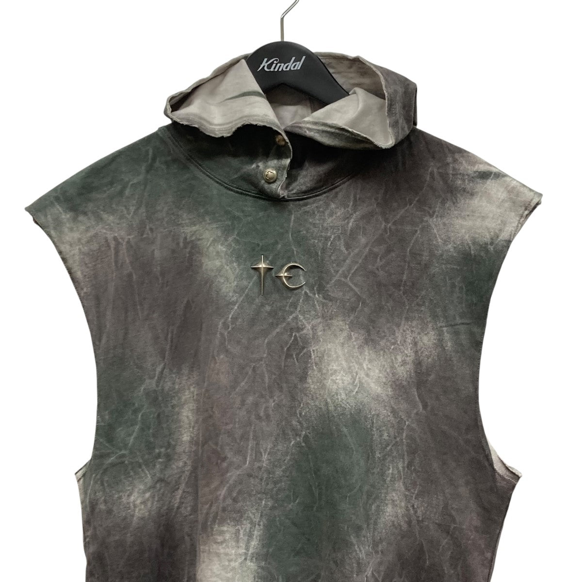 THUG CLUB Ambush TC Hooded Vest CamouflageノースリーブフーデッドタイダイカットソーTC25TS0701 古着・中古-3枚目のアイテム画像