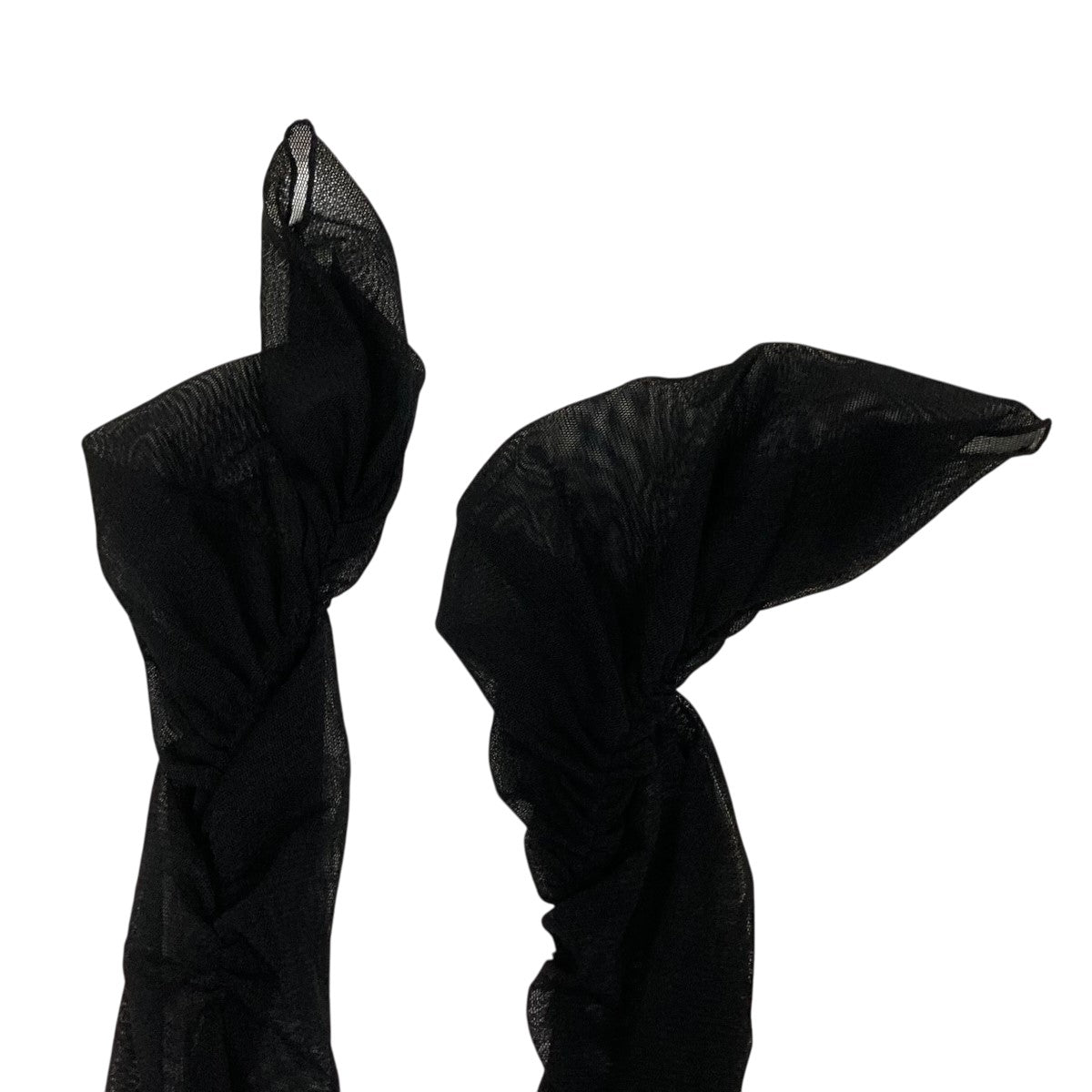 フェティコ FETICO TULLE FRILLED BODYSUIT シースルーボディスーツ FTC252-0402 ブラック サイズ：1 FETICO(フェティコ) TULLE FRILLED BODYSUITシースルーボディ